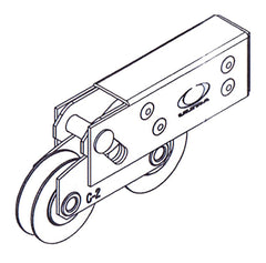 Tandem Sliding Door Roller - 1-1/4 Inch steel | Patio Door Parts