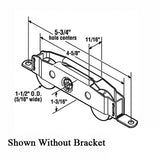 Tandem Sliding Door Roller - 1-1/2 Inch Stainless Steel - Concave | Patio Door Parts