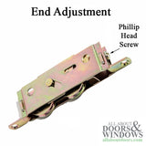 Tandem Sliding Door Roller - 1-1/4 Inch Steel - Concave | Patio Door Parts