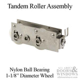 Tandem Sliding Door Roller - 1-1/8 Inch Nylon - center grooved | Patio Door Parts
