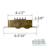 Tandem Sliding Door Roller - 1-1/4 Inch Steel | Patio Door Parts