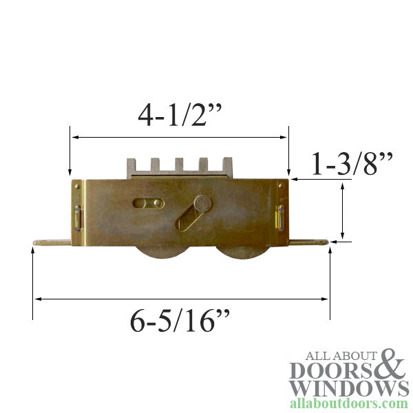 Tandem Sliding Door Roller - 1-1/4 Inch Steel | Patio Door Parts