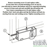 Sliding Door Roller Installation Screw | Patio Door Parts