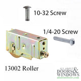 Sliding Door Roller - 1-1/2 Inch Steel - Concave | Patio Door Parts