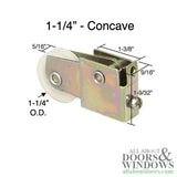 Sliding Door Roller - 1-1/4 Inch Nylon - Concave | Patio Door Parts