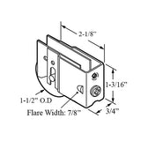 Sliding Door Roller - 1-1/2 Inch Steel - Concave | Patio Door Parts
