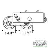 Tandem Sliding Door Roller - 1-1/4 Inch Nylon | Patio Door Parts