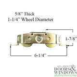 Tandem Sliding Door Roller - 1-1/2 Inch Steel | Patio Door Parts