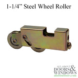 Tandem Sliding Door Roller - 1-1/4 Inch Steel - Concave | Patio Door Parts