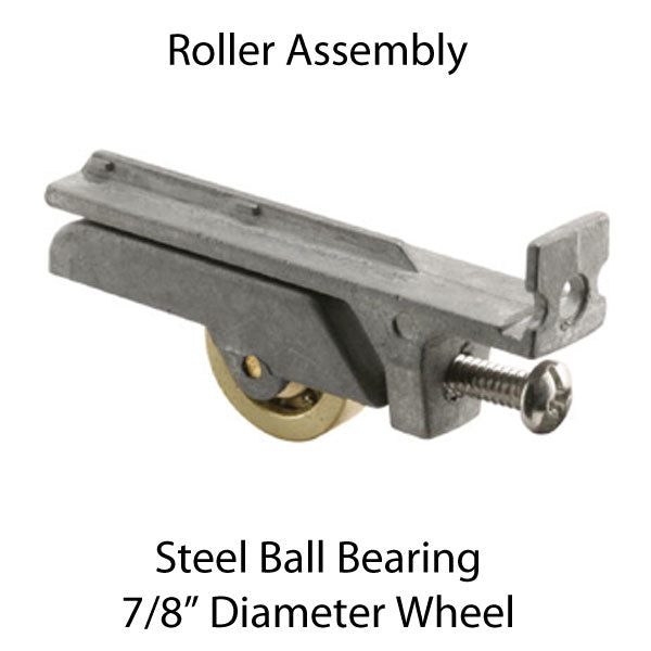 Sliding Door Roller - 7/8 Inch Steel - Flat | Patio Door Parts