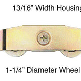 Tandem Sliding Door Roller - 1-1/4 Inch Steel - Concave | Patio Door Parts
