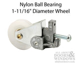 Sliding Door Roller - 1-11/16 Inch Nylon - Concave | Patio Door Parts