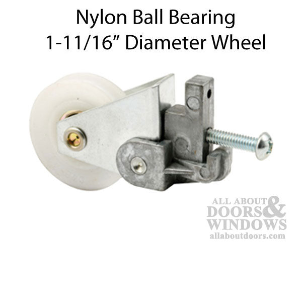 Sliding Door Roller - 1-11/16 Inch Nylon - Concave | Patio Door Parts