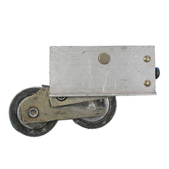 Commercial Tandem Sliding Door Roller - 1-1/2 Inch Steel - center grooved | Patio Door Parts