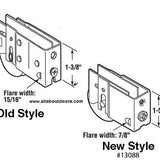 Sliding Door Roller - 1-1/2 Inch Steel - Concave | Patio Door Parts