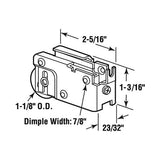Sliding Door Roller - 1-1/8 Inch Steel - Concave | Patio Door Parts