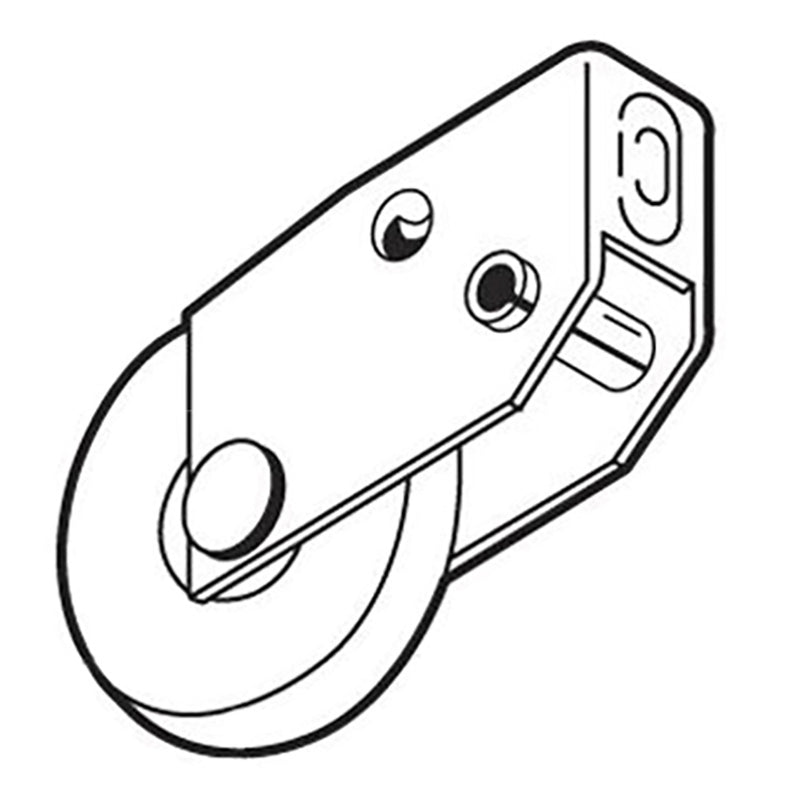 Sliding Door Roller - 1-1/2 Inch Steel - Concave | Patio Door Parts
