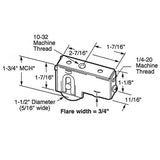 Sliding Door Roller - 1-1/2 Inch Steel - Concave | Patio Door Parts