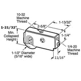 Sliding Door Roller - 1-1/2 Inch Nylon - Concave | Patio Door Parts