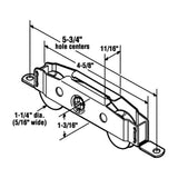 Tandem Sliding Door Roller - 1-1/4 Inch Stainless Steel - Concave | Patio Door Parts