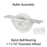 Sliding Door Roller - 1-11/16 Inch Nylon - Concave | Patio Door Parts