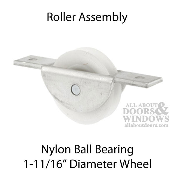 Sliding Door Roller - 1-11/16 Inch Nylon - Concave | Patio Door Parts