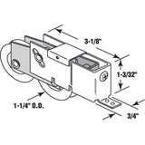 Tandem Sliding Door Roller - 1-1/4 Inch Steel - Concave | Patio Door Parts