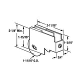 Sliding Door Roller - 1-11/16 Inch Nylon - Concave | Patio Door Parts