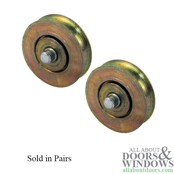 Sliding Door Roller - 1-1/2 Inch Steel - Concave | Patio Door Parts