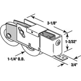 Tandem Sliding Door Roller - 1-1/4 Inch Steel - Concave | Patio Door Parts