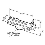 Sliding Door Roller - 5/8 Inch Nylon - Flat | Patio Door Parts