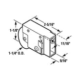 Sliding Door Roller - 1-1/4 Inch Steel - Concave | Patio Door Parts