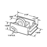 Tandem Sliding Door Roller - 1-1/4 Inch Nylon - Concave | Patio Door Parts