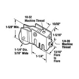 Sliding Door Roller - 1-1/2 Inch Steel - Concave | Patio Door Parts