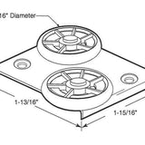 Tandem Sliding Door Roller - Plastic | Patio Door Parts