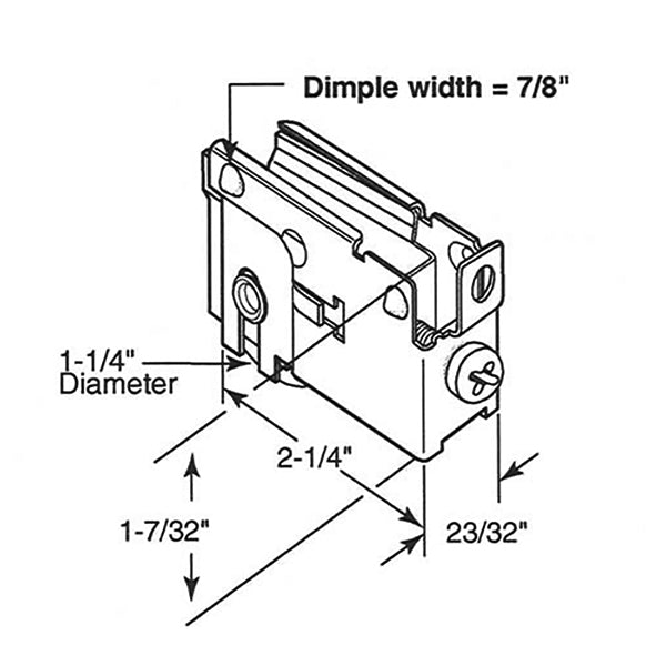 Sliding Door Roller - 1-1/4 Inch Steel - Concave | Patio Door Parts