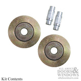 Sliding Door Wheel - 1-1/4 Inch Steel - Concave | Patio Door Parts