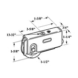 Sliding Door Roller - 1-1/2 Inch steel - concave | Patio Door Parts