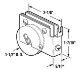 Sliding Door Roller - 1-1/2 Inch Nylon - Concave | Patio Door Parts