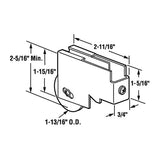 Sliding Door Roller - 1-13/16 Inch Steel - Concave | Patio Door Parts