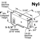 Sliding Door Roller - 1-1/4 Inch Nylon - Concave | Patio Door Parts