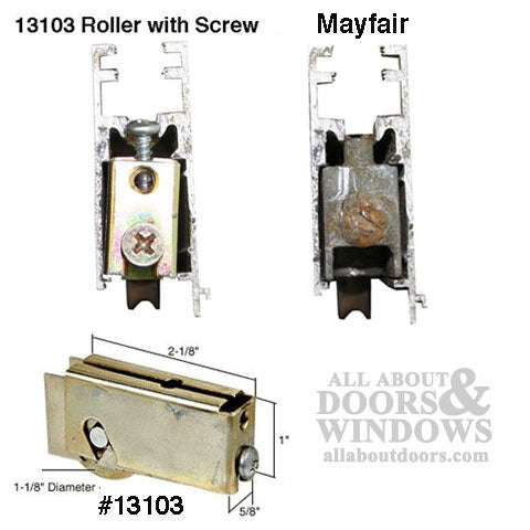 Sliding Door Roller - 1-1/2 Inch Steel | Patio Door Parts