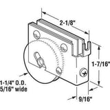 Sliding Door Roller - 1-1/4 Inch Nylon - Concave | Patio Door Parts