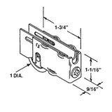 Sliding Door Roller - 1 Inch Steel - Flat | Patio Door Parts