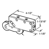Tandem Sliding Door Roller - 1-1/2 Inch Stainless Steel - Concave | Patio Door Parts