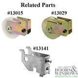 Sliding Door Roller - 1-1/2 Inch Nylon - Concave | Patio Door Parts