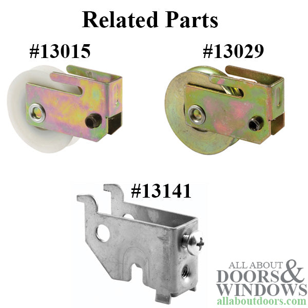 Sliding Door Roller - 1-1/2 Inch Nylon - Concave | Patio Door Parts