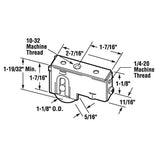 Sliding Door Roller - 1-1/8 Inch Steel - Concave | Patio Door Parts