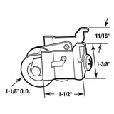 Sliding Door Roller - 1-1/8 Inch Steel - Concave | Patio Door Parts