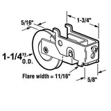 Sliding Door Roller - 1-1/4 Inch Steel - Concave | Patio Door Parts